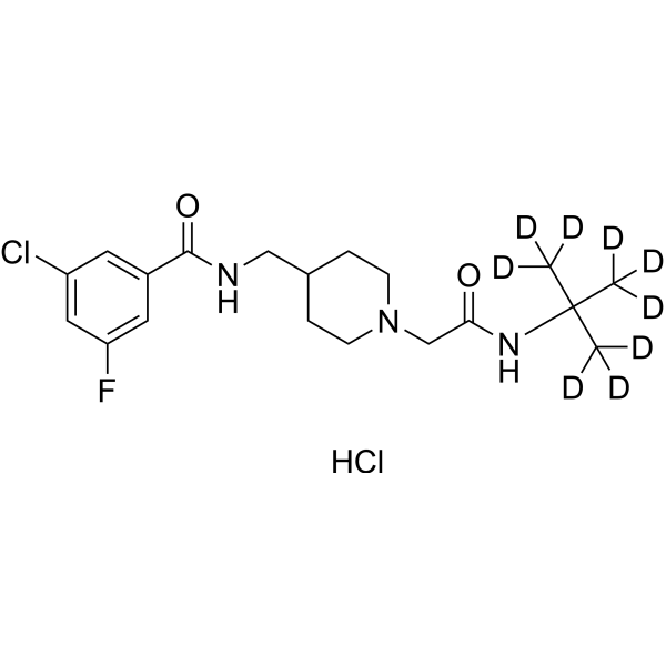 Ulixacaltamide-d9 hydrochloride (Z944-d9 (hydrochloride)) 1346604-21-4